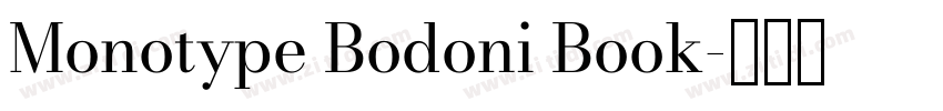Monotype Bodoni Book字体转换